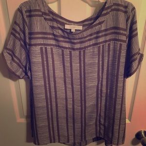 Loft army green blouse.